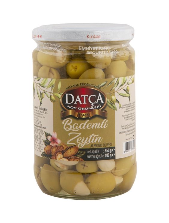 Organic Olives with Almonds 650 G.