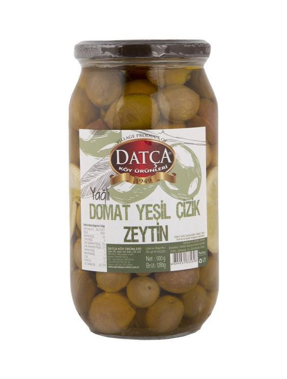 Tomato Oil Infused Scratched Olives 900 G.