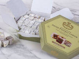 Double Roasted Pistachio Turkish Delight in Hexagonal Box