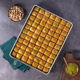 Dry Baklava with Pistachio 2.5 Kg. Tray