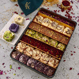 Assorted Flavors Filled Turkish Delight in Metal Box 1 Kg.