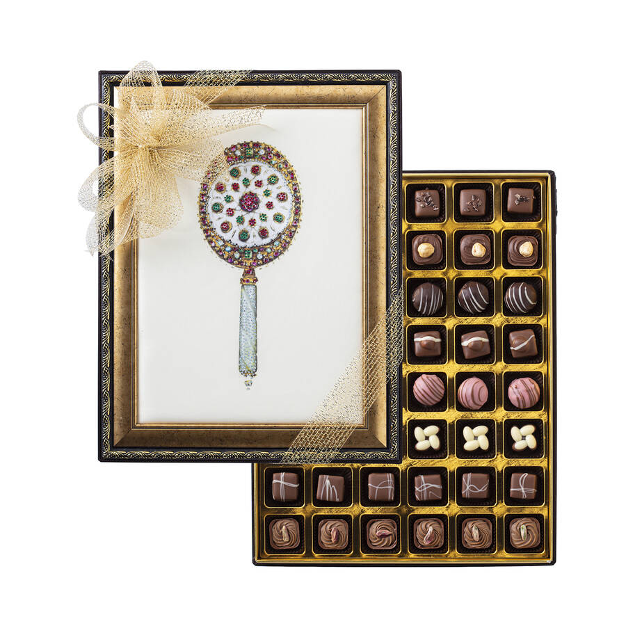 Handmade Special Chocolate in Mirror Box