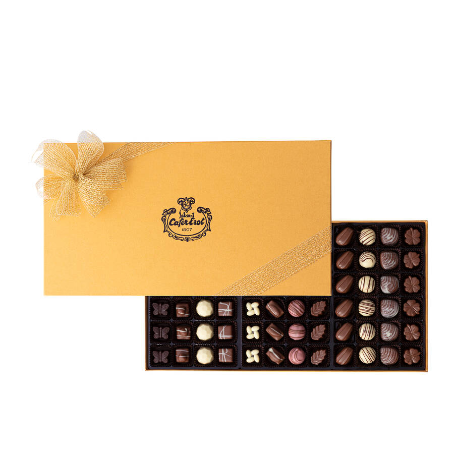 Premium Assorted Selection Gold Box of Chocolates 72 Pieces