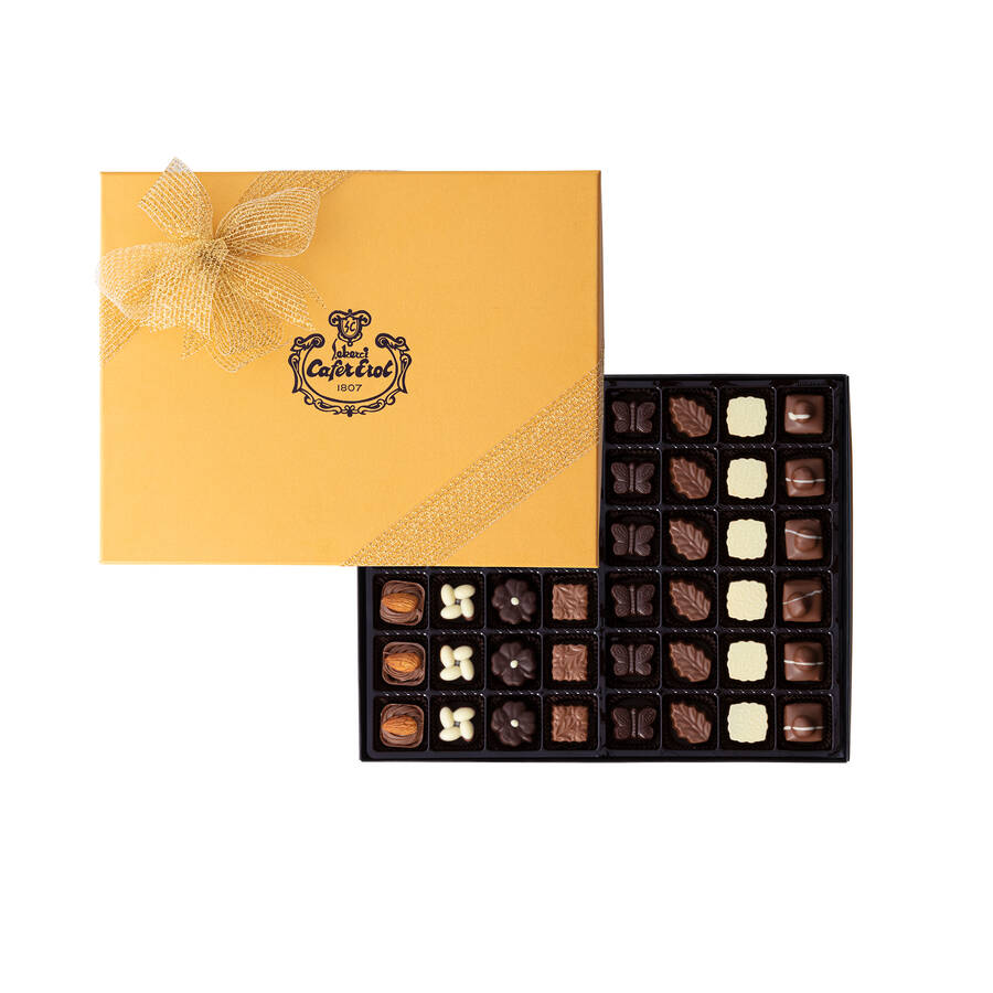 Exquisite Assortment Golden Box of Chocolates 48 Pieces