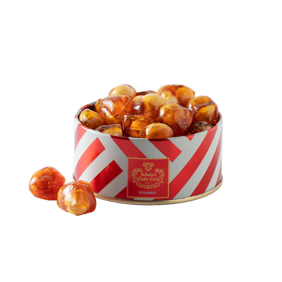 Hazelnut Rock Candy in Tin Box