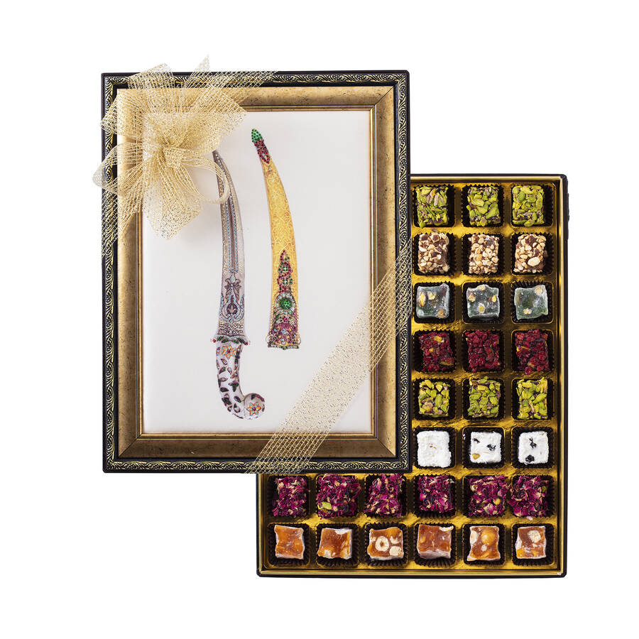 Mixed Special Turkish Delight in Ottoman Knife Designed Gift Box