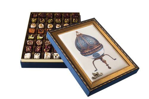 Mixed Special Turkish Delight in Ottoman Object Gift Box