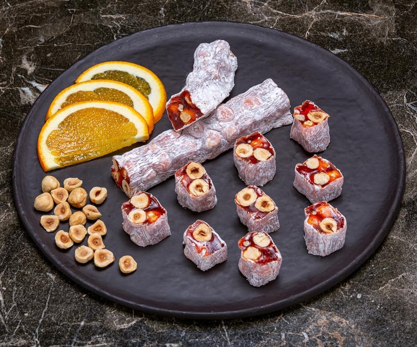 Rich Orange Hazelnut Wick Turkish Delight 1 Kg.