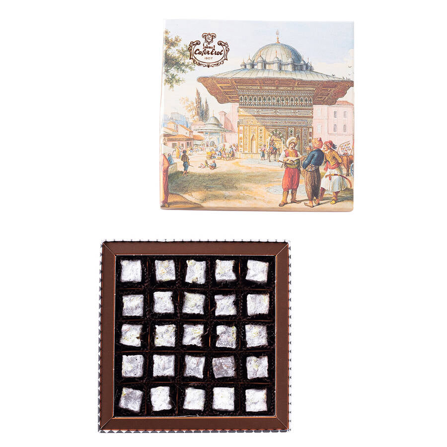 Double Roasted Pistachios Turkish Delight in Ottoman Gift Box