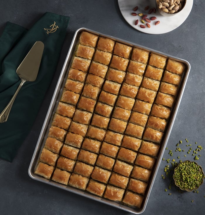 Pistachio Baklava 2.5 Kg. Tray