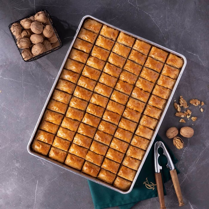 Premium Walnut Baklava 2.5 Kg. Tray