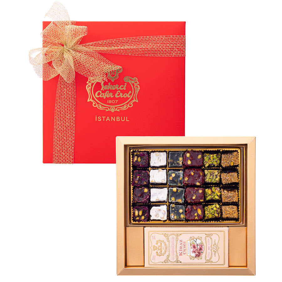 Special Turkish Delight and Cologne in Red Box Gift Set