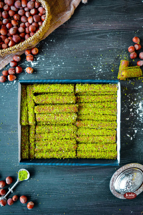 Pistachio Rolled Fruit Leather Nutty Pestil 1 Kg.