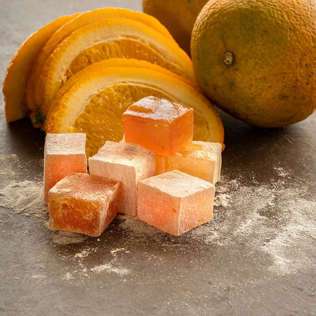 Rose, Orange, Mint & Lemon Mixed Turkish Delight Box 500 G.